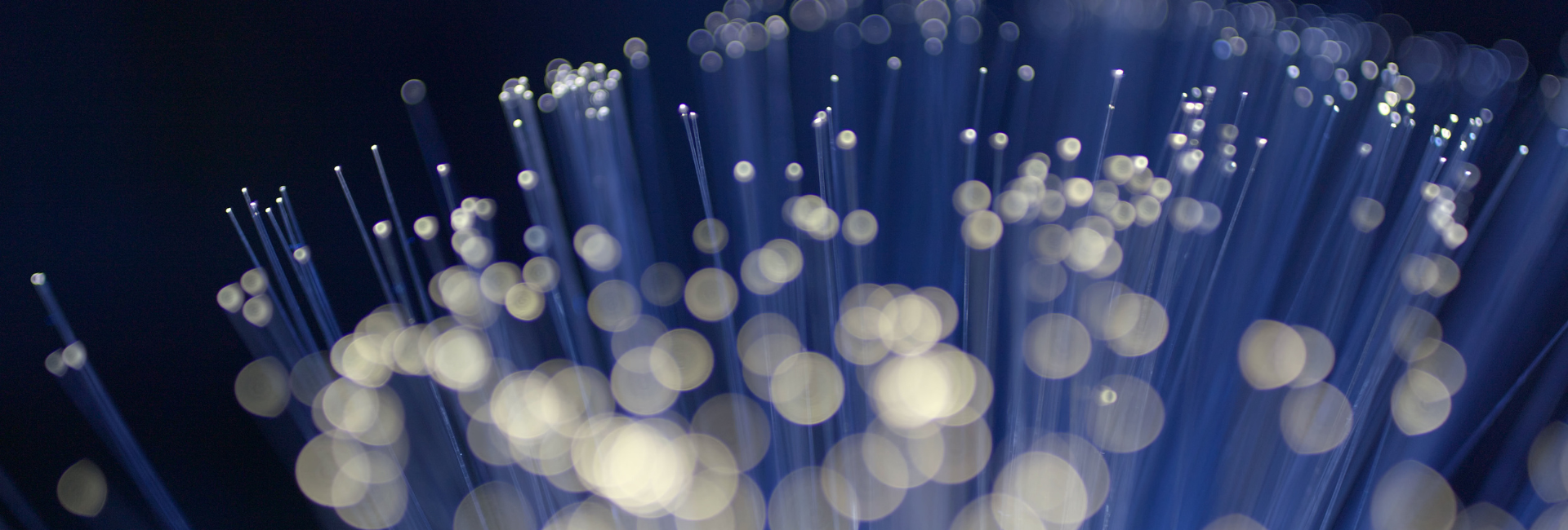 Abstract image of fiber optic cable transmission